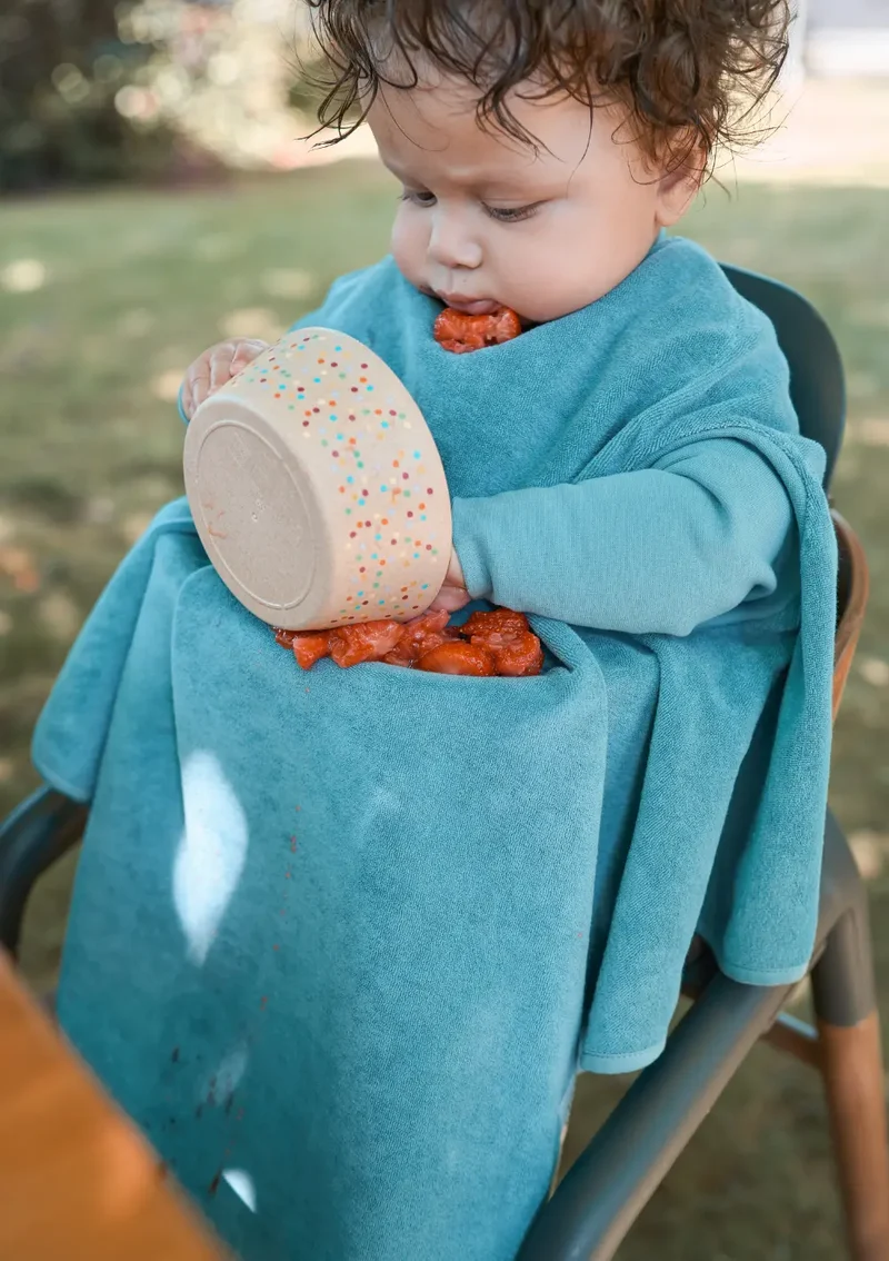 Frottee Ärmellätzchen 'Boo' Dusty Ocean