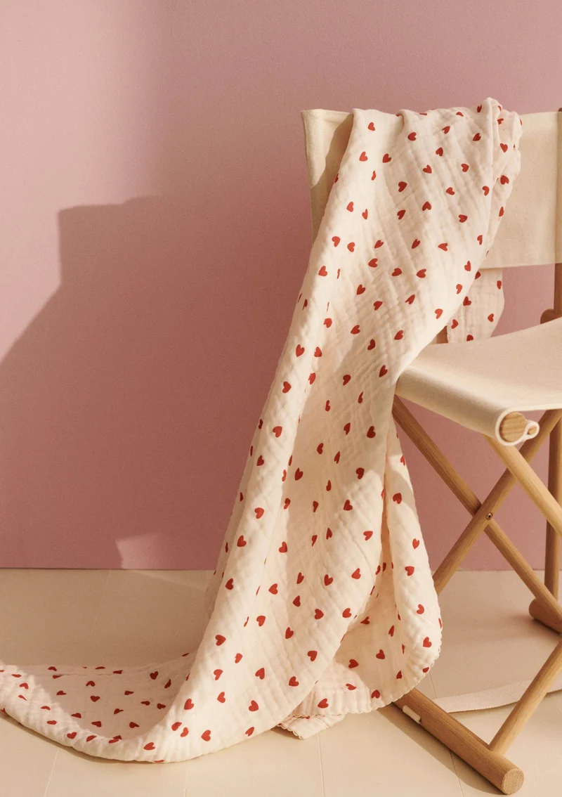 Musselin Babydecke 'Murray' Little Love 120 x 120 cm