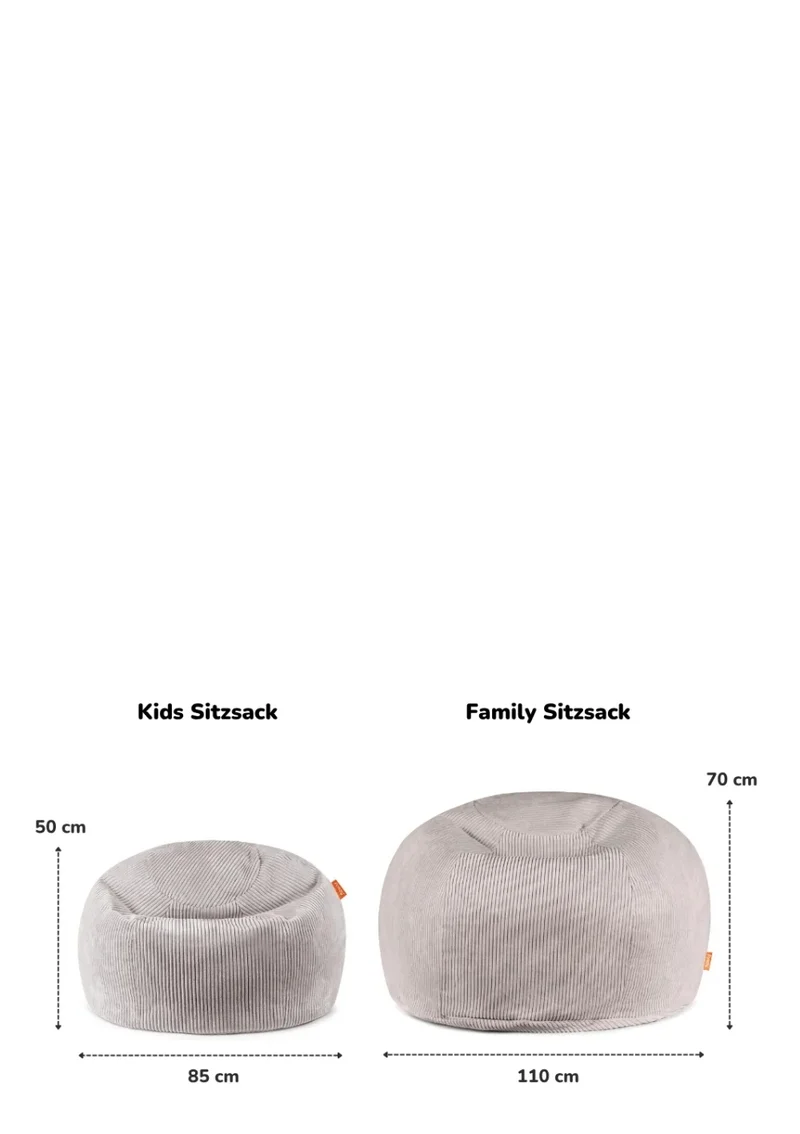 Family Sitzsack XXL Cord Salbei Grün