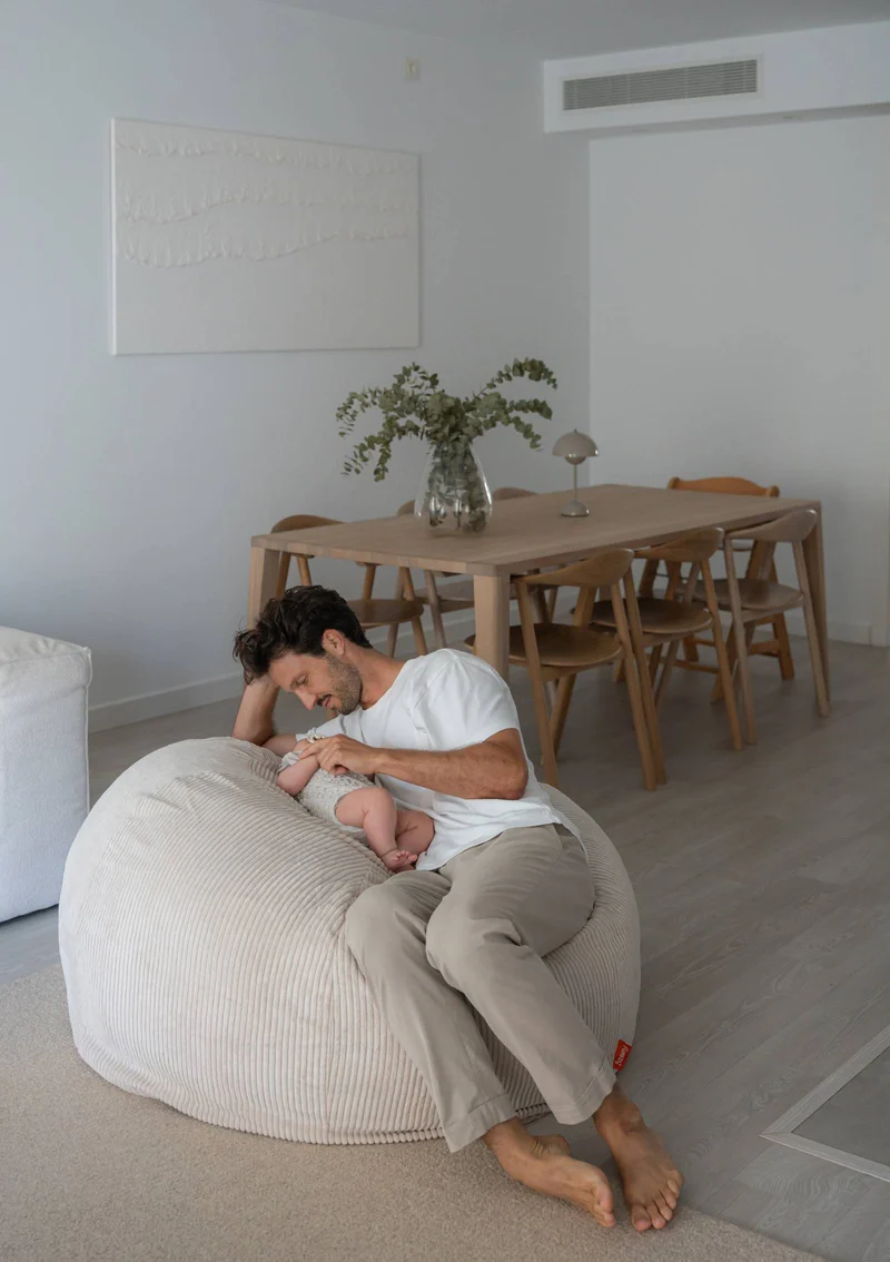 Family Sitzsack XXL Cord Creme Beige