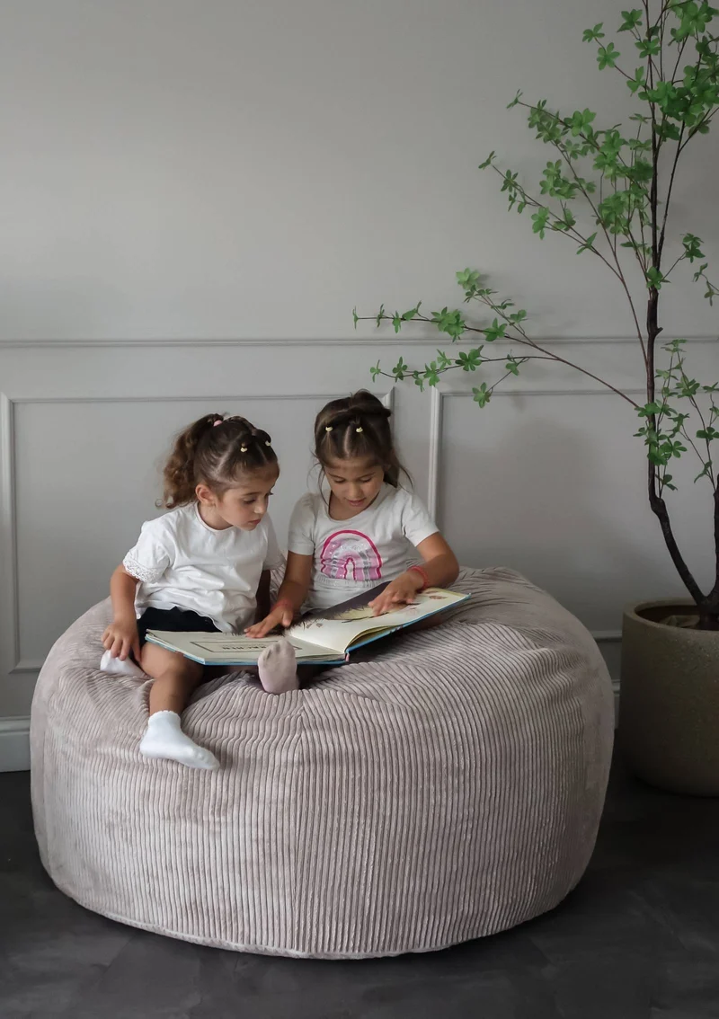 Family Sitzsack XXL Cord Kirschblüte Rosa