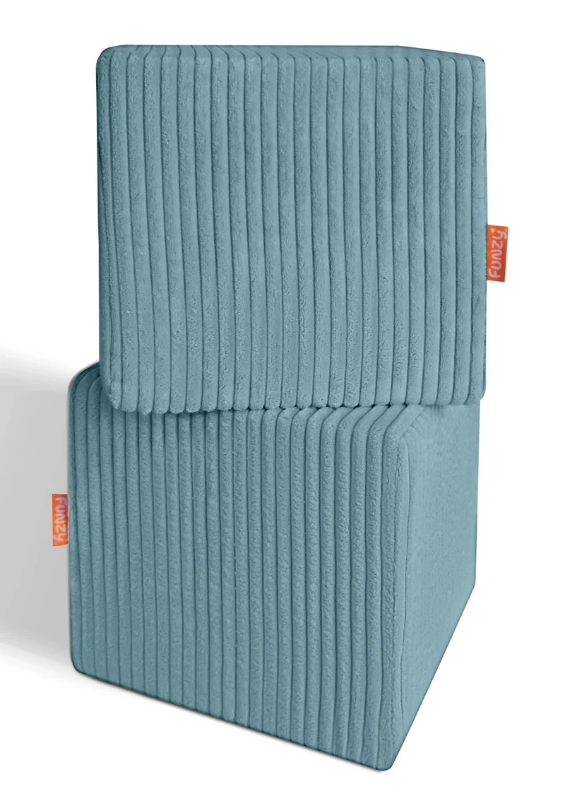 4er-Set Spiel-Elemente 'Cubes' Cord Lagune Blau
