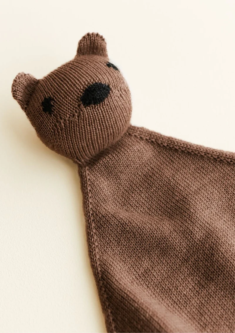 Merino Schmusetuch 'Teddy Tokki' Mocha