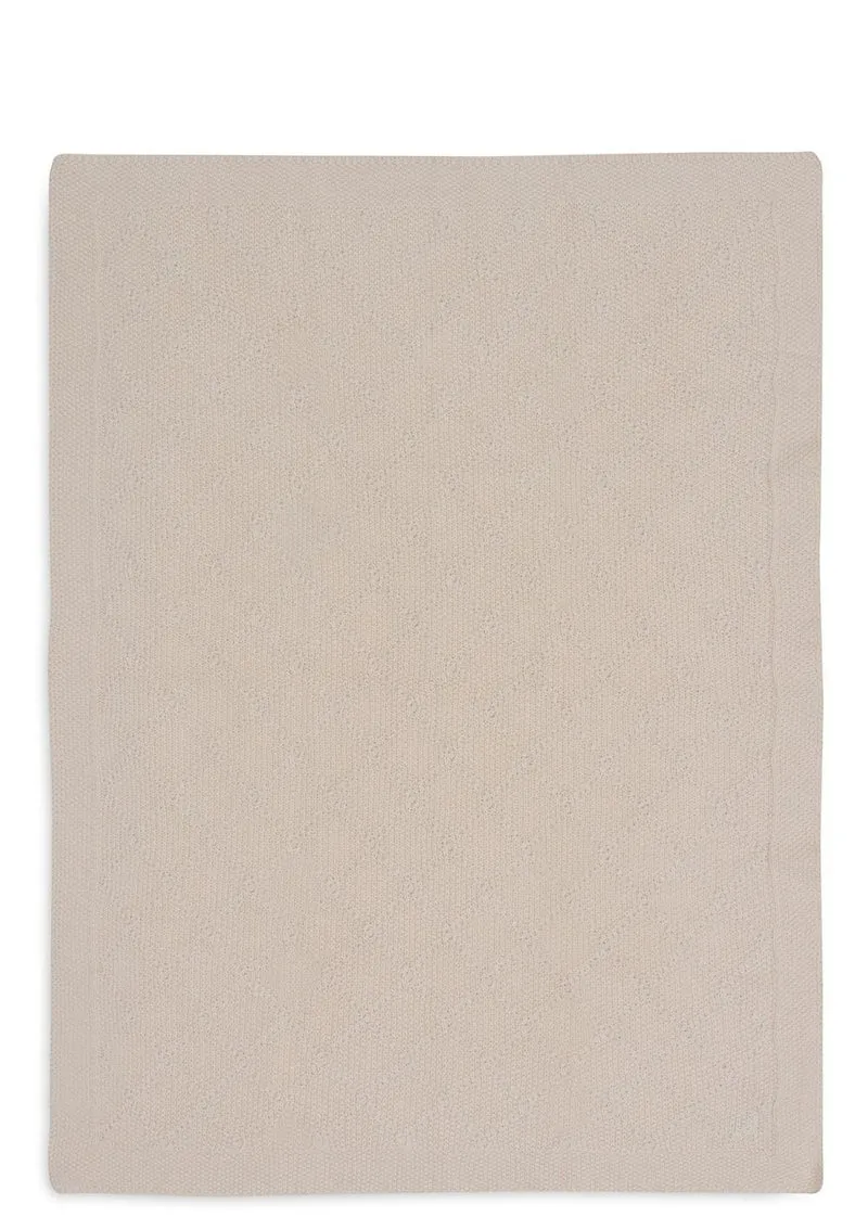 Decke 'Check Knit' Oatmeal 150 x 100 cm