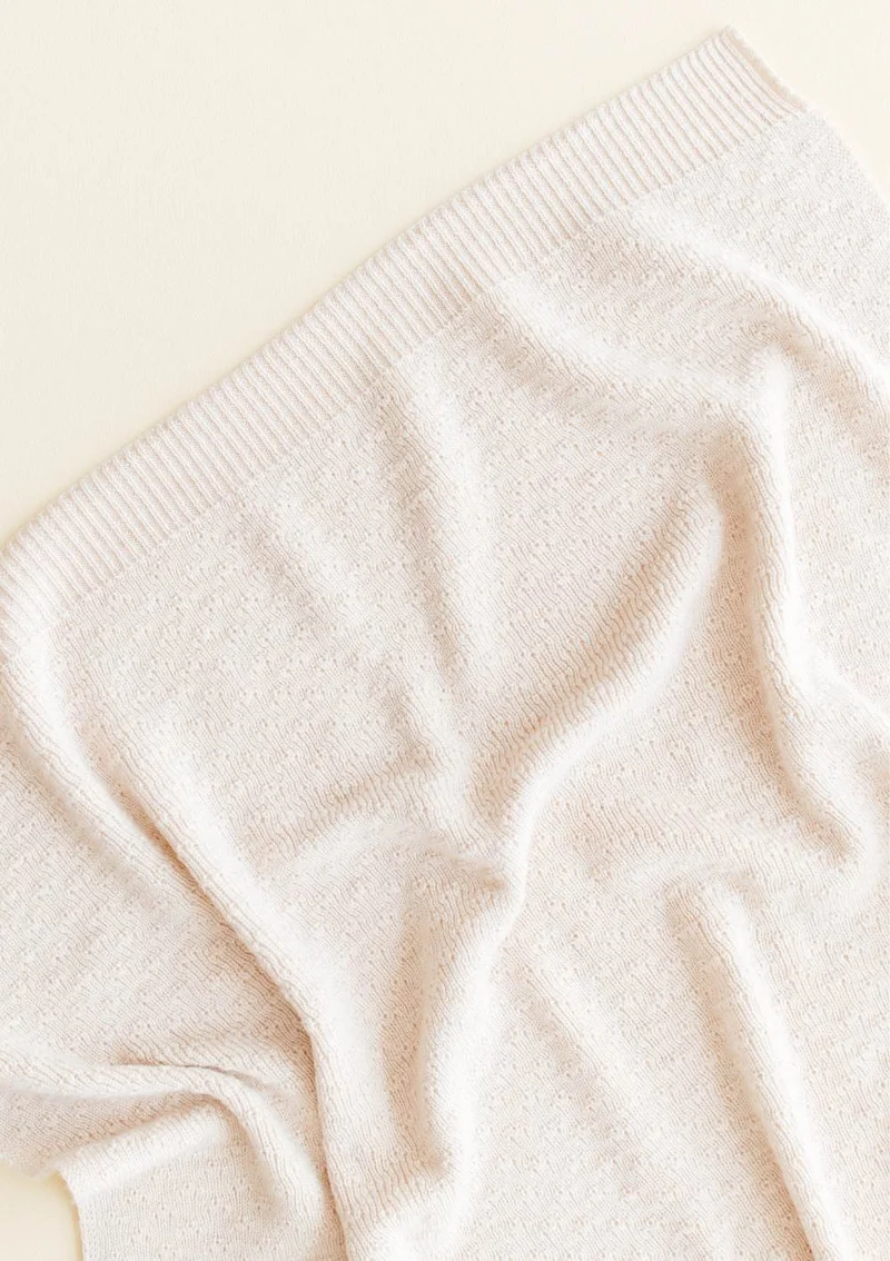 Merino Decke 'Dora' Cream
