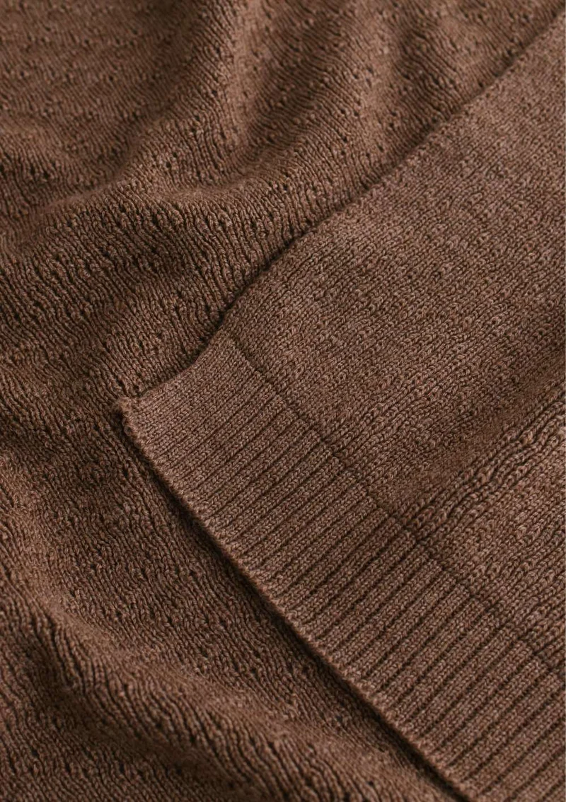Merino Decke 'Dora' Mocha