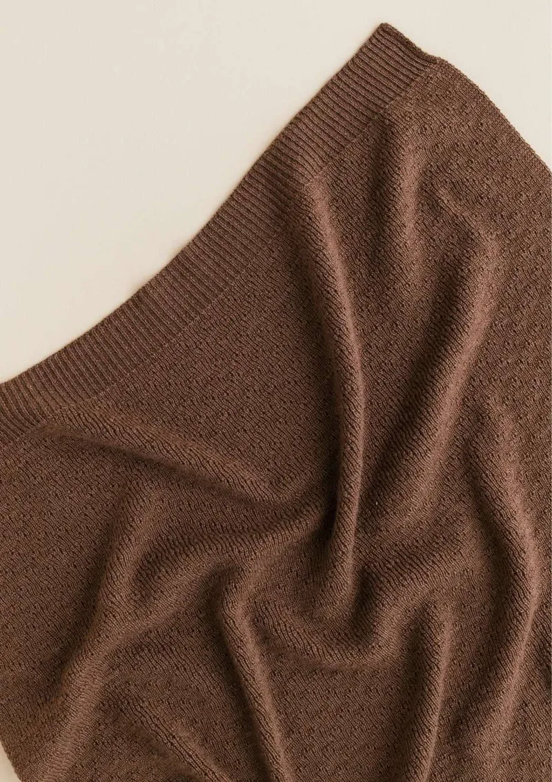 Merino Decke 'Dora' Mocha