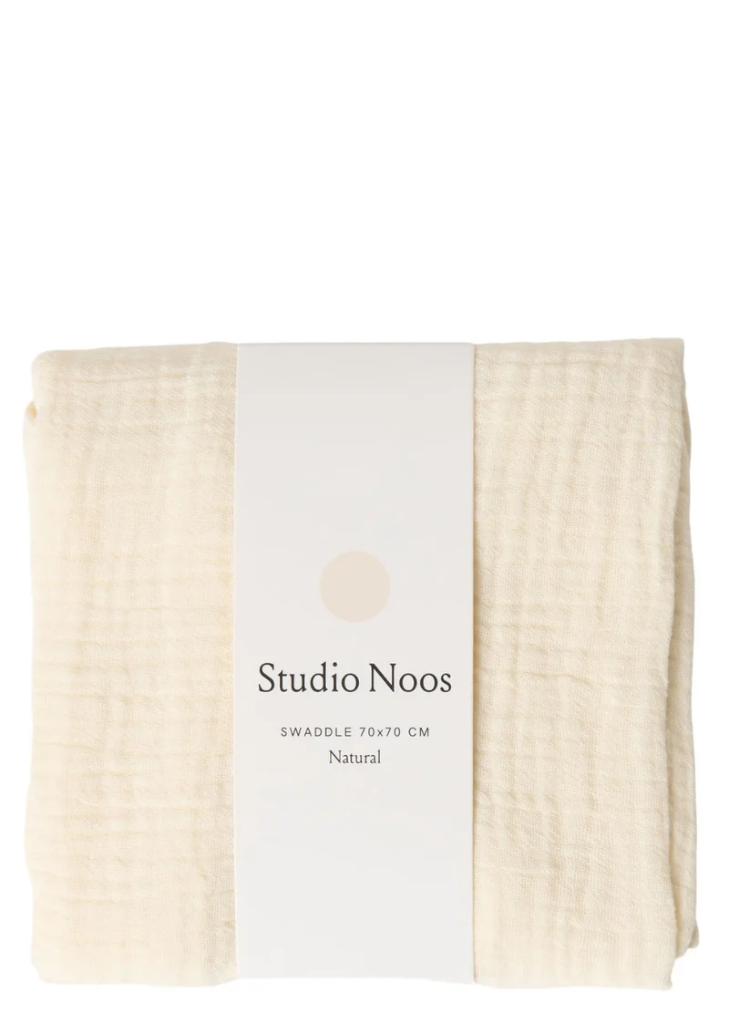 Musselin Mulltuch 'Swaddle Uni Medium' Natural 70 x 70 cm