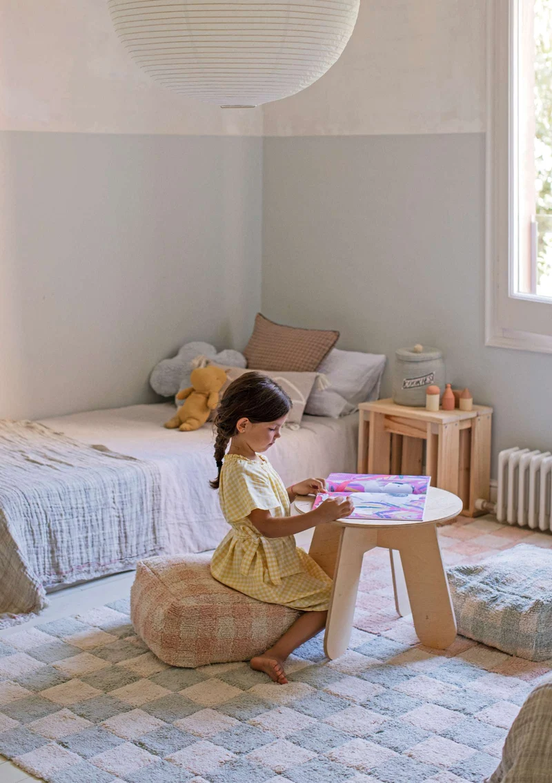 Sitzpouf 'Vichy' Rose