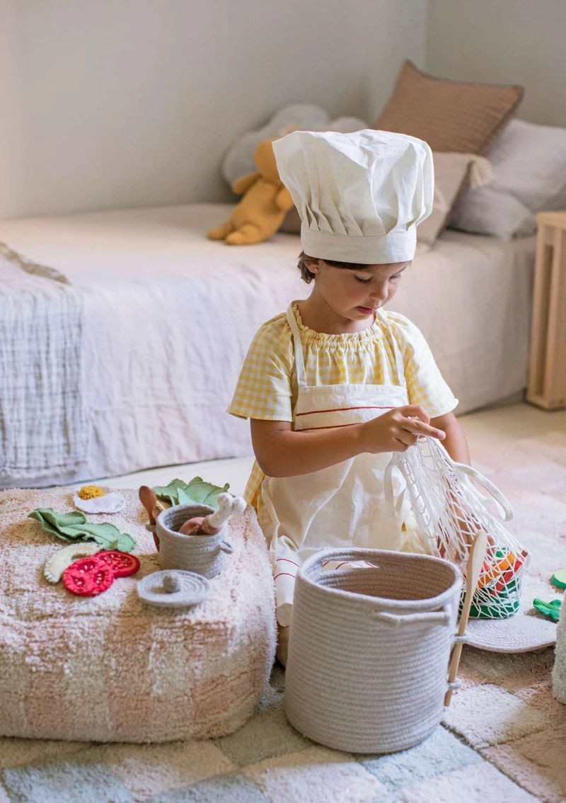 Sitzpouf 'Vichy' Rose