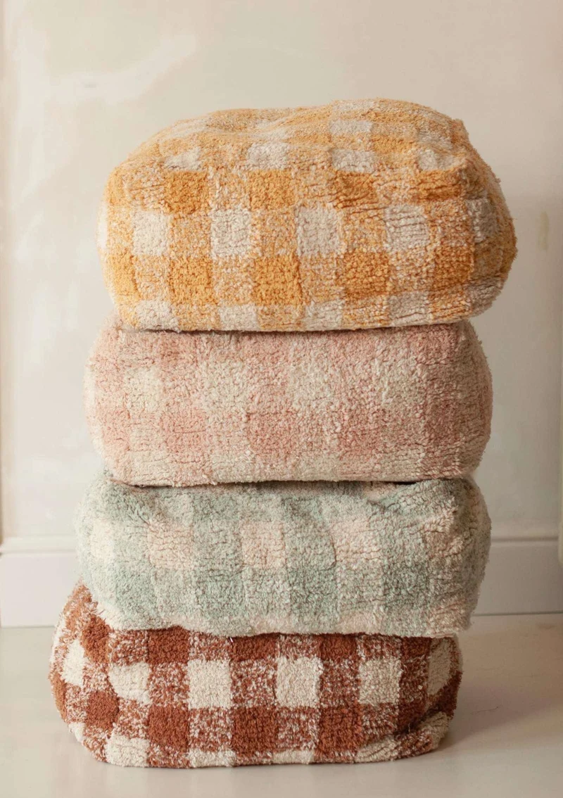 Sitzpouf 'Vichy' Blue Sage