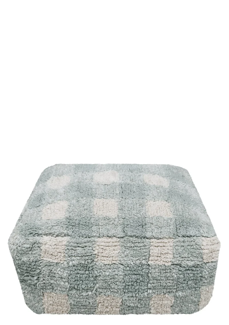 Sitzpouf 'Vichy' Blue Sage