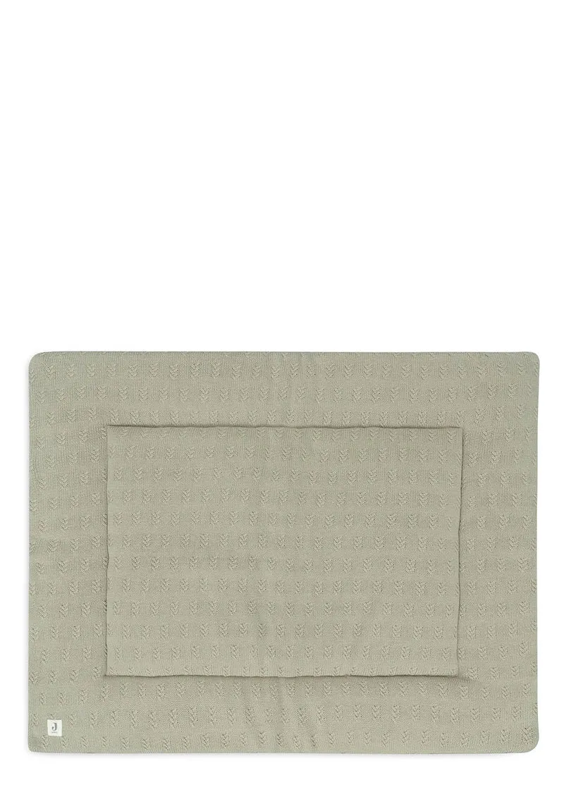 Krabbeldecke 'Grain Knit' Olive Green 95 x 75 cm
