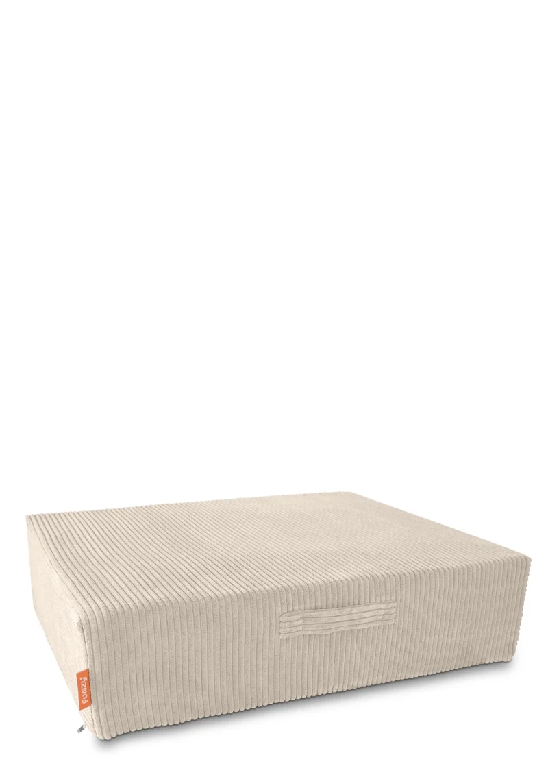Hüpfpolster Cord Creme Beige