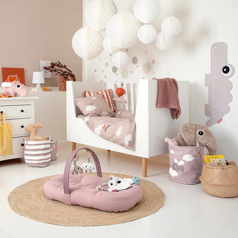 Sengesæt baby - Happy clouds - Pudder