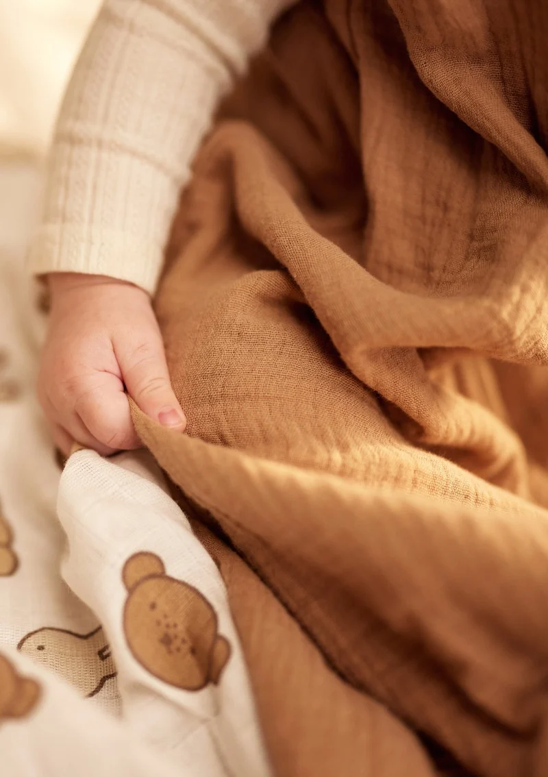 Musselin Baby Schlafsack TOG 0,5 Biscuit
