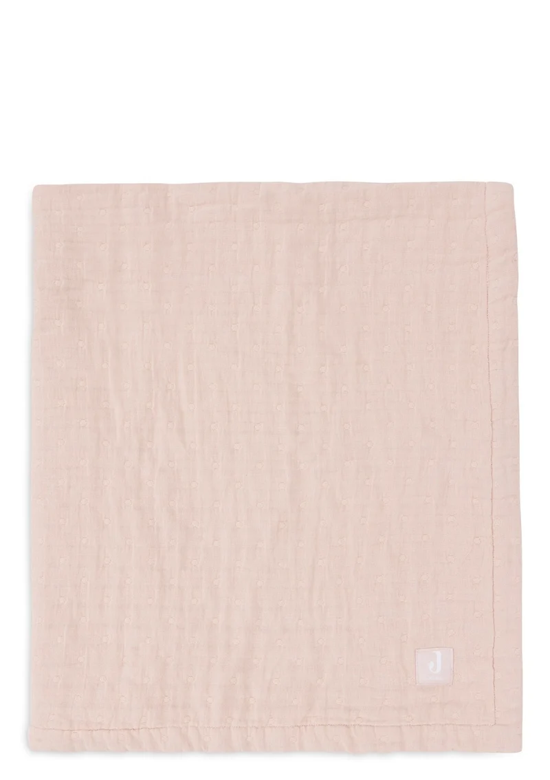 Musselin Decke Wiege 'Jacquard' Wild Rose 100 x 75 cm