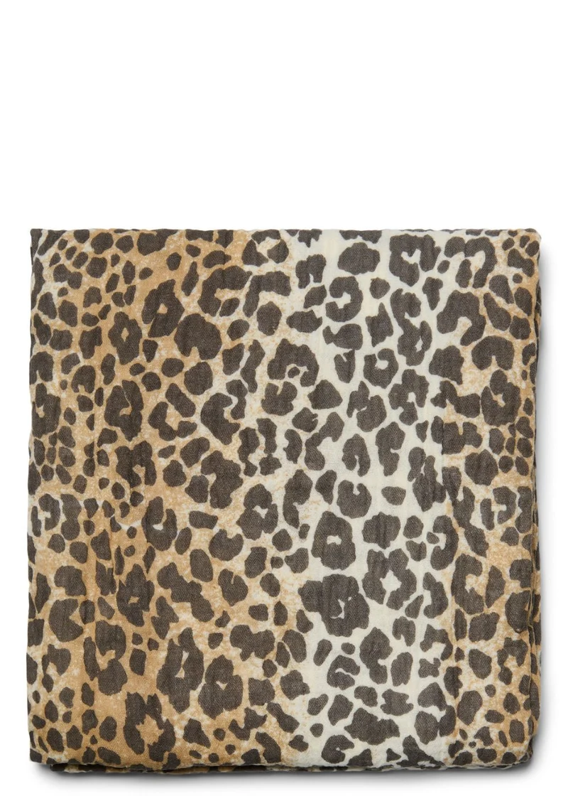 Musselin Mulltuch 'Swaddle Print Large' Leopard 120 x 120 cm