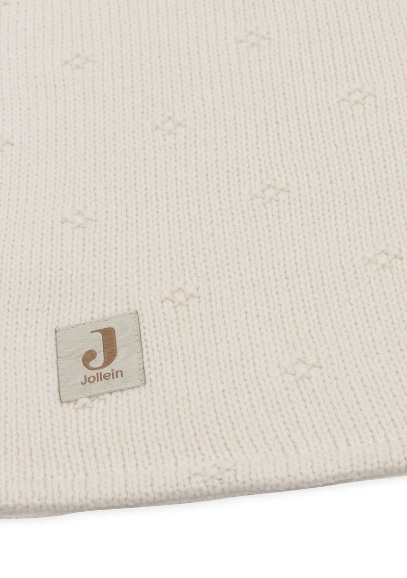 Decke Wiege 'Cosy Knit' Ivory 100 x 75 cm