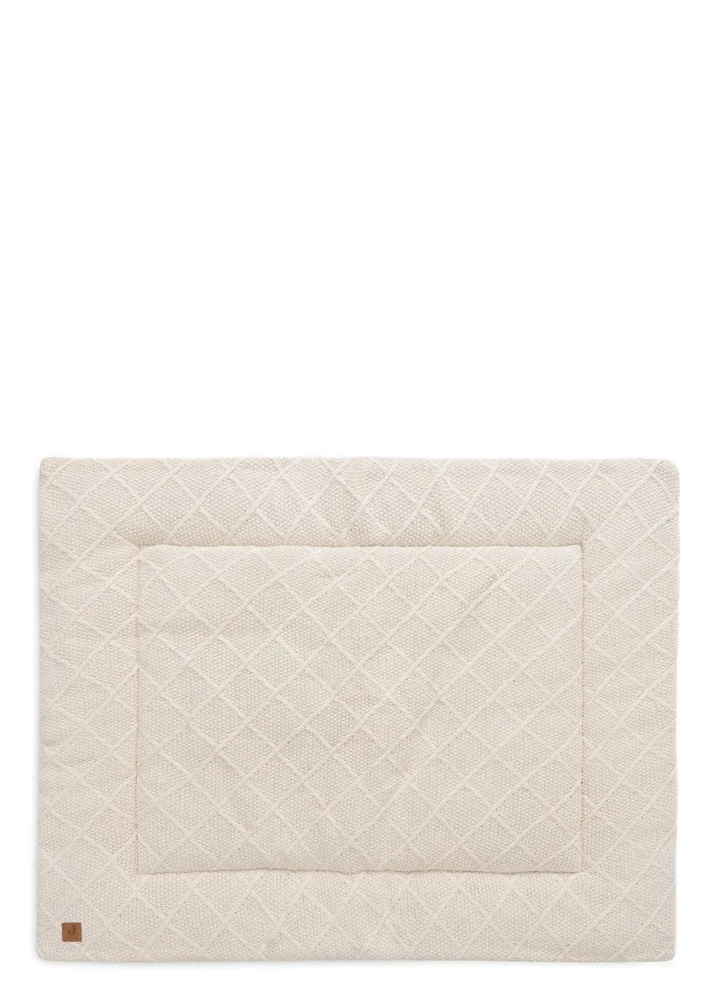 Krabbeldecke 'Check Knit' Oatmeal 95 x 75 cm