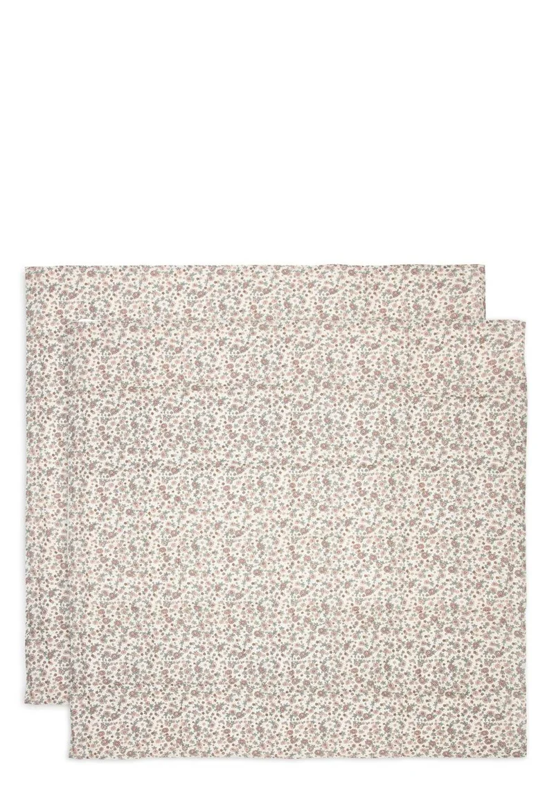 2er-Set Mulltücher Retro Flowers 115 x 115 cm