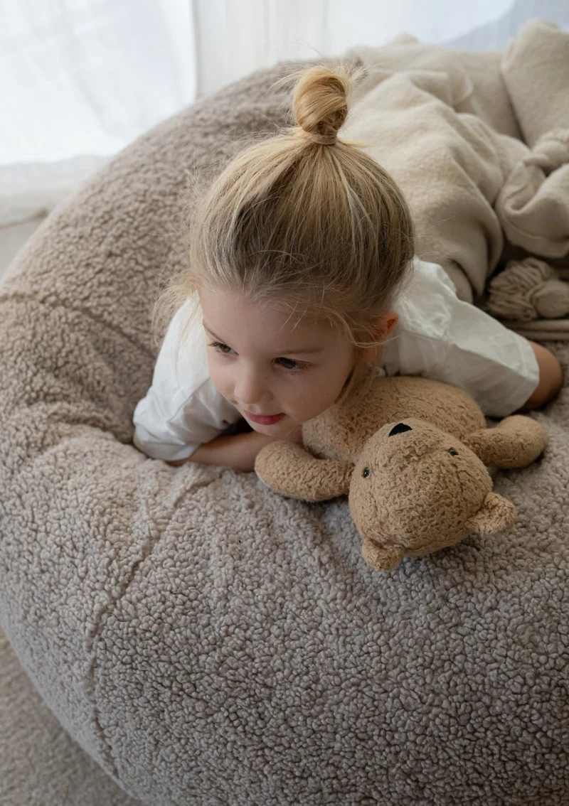 Sitzsack Teddy Haselnuss