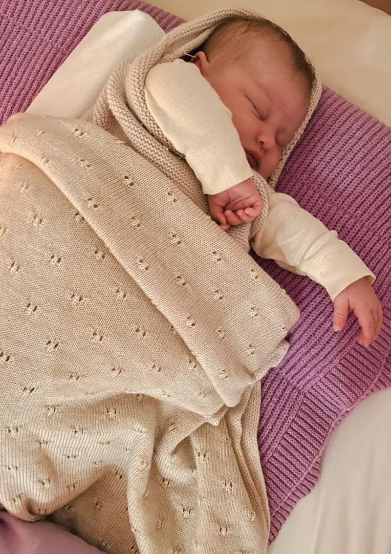 Merino Decke 'Bibi' Cream
