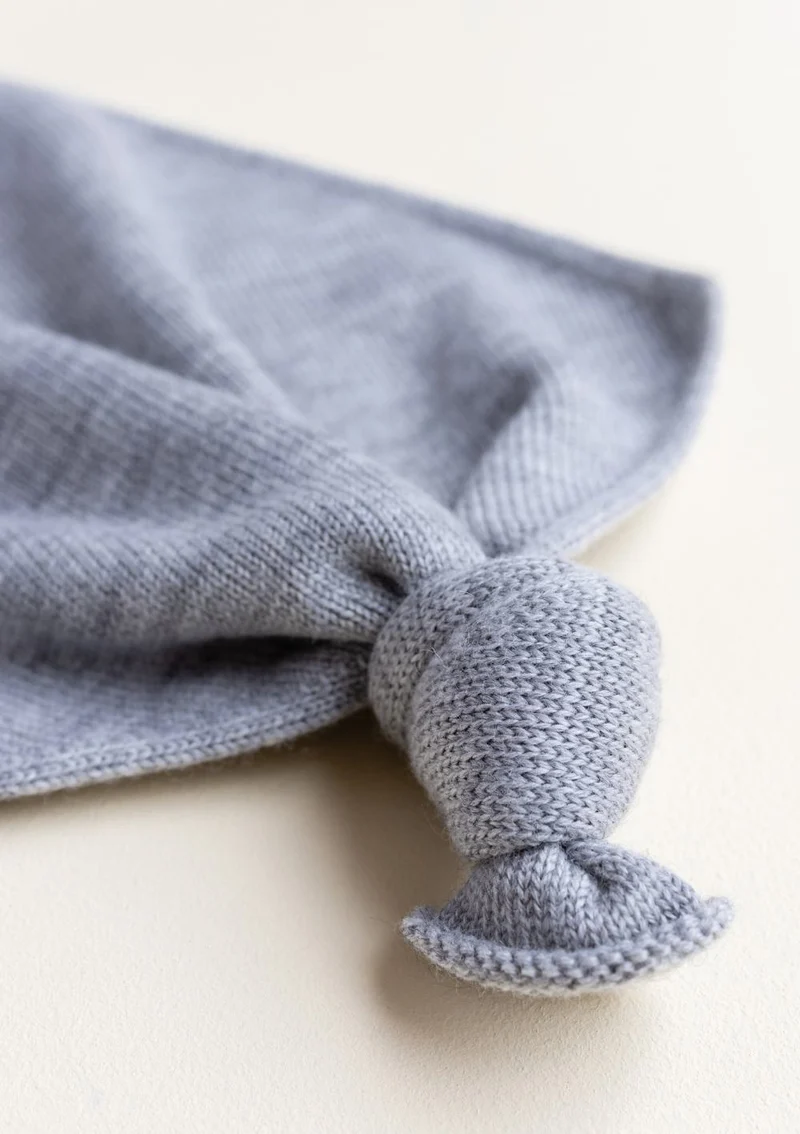 Merino Schmusetuch Teddy Tokki Grey Mélange