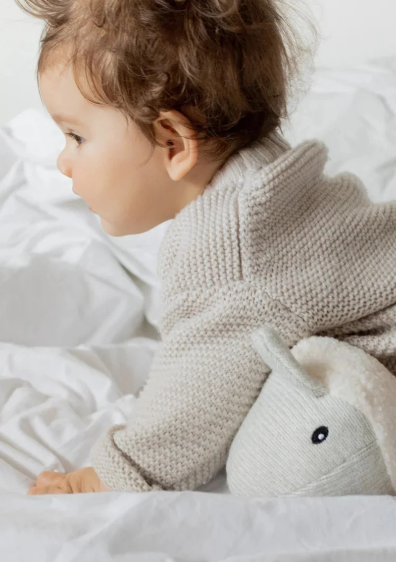 Kuscheltier mit Spieluhr 'Moby' Grey