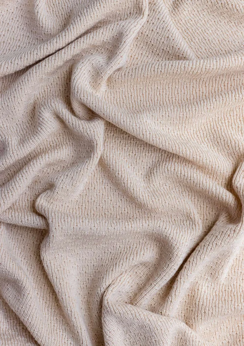 Merino Decke 'Dora' oat