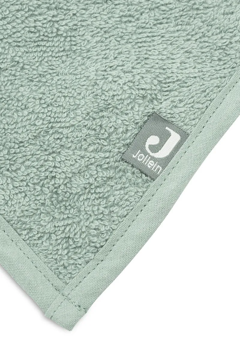2er-Set Frottee Bandana Lätzchen Ash Green
