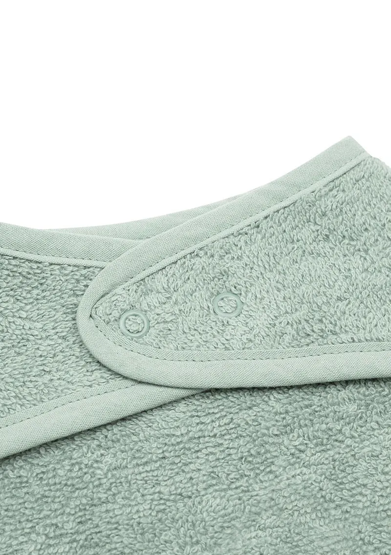 2er-Set Frottee Bandana Lätzchen Ash Green