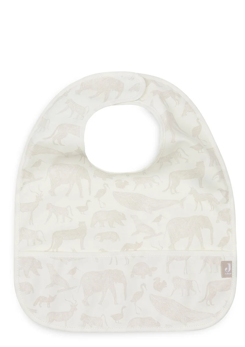 2er-Set Lätzchen 'Animals' Nougat