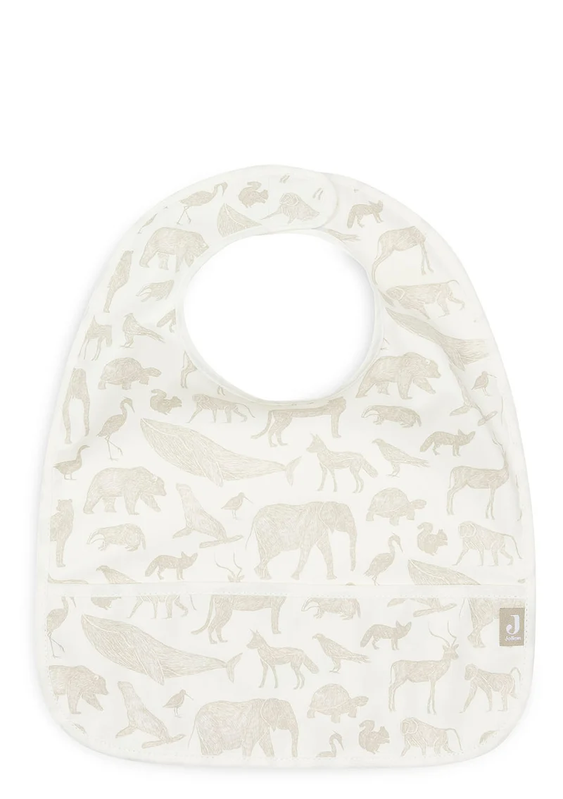 2er-Set Lätzchen 'Animals' Olive Green