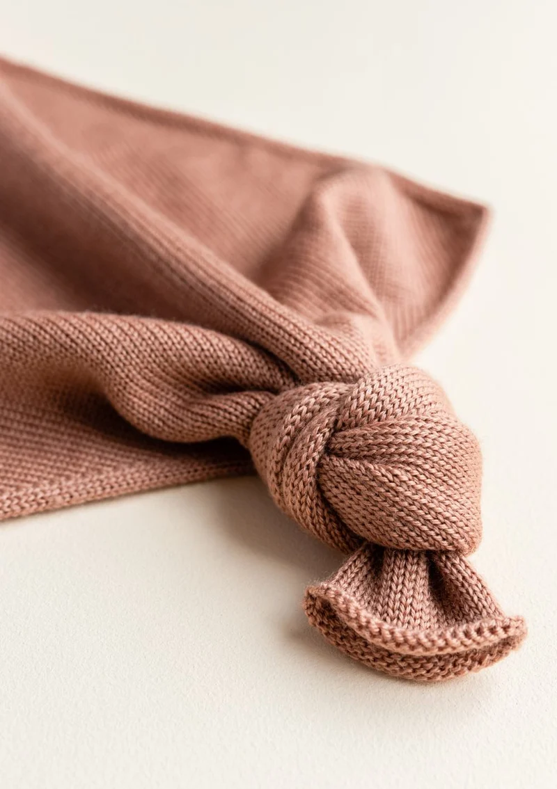 Merino Schmusetuch 'Teddy Tokki' Terracotta