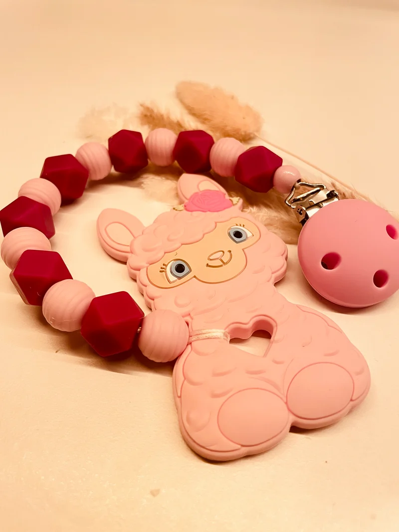 Beißkette Alpaka rosa pink 9,90€, statt 19,90€