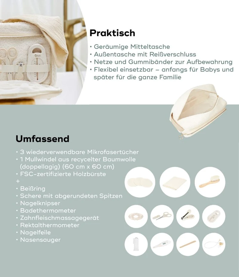 Babypflege-Set Curl White
