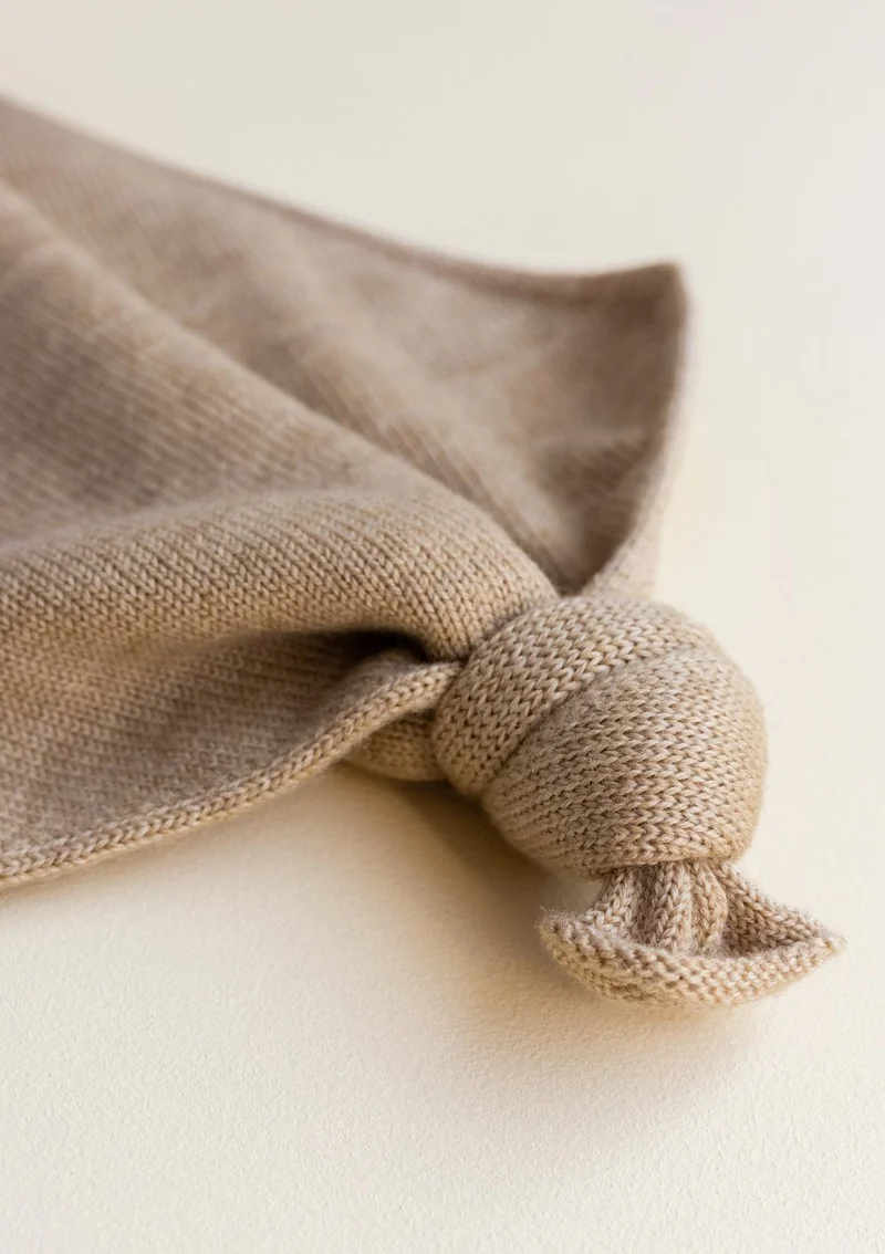 Merino Schmusetuch 'Teddy Tokki' Sand