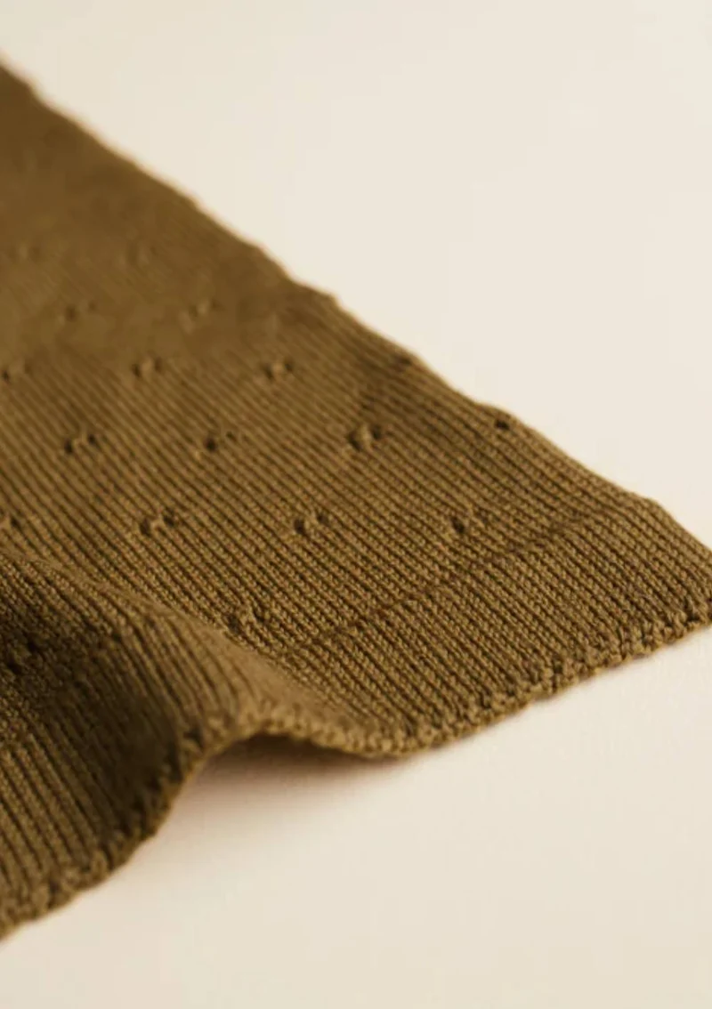 Merino Decke 'Bibi' Mustard