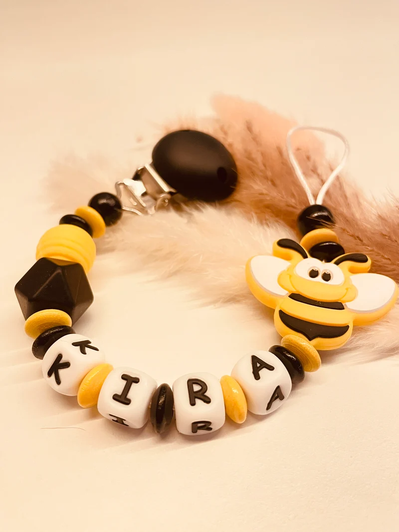 Schnullerkette Biene schwarz gelb 12,90€, statt 17,90€