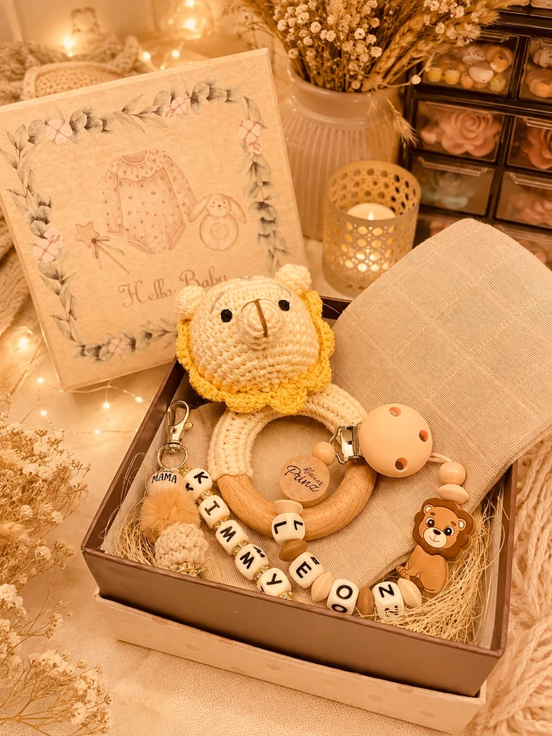 Geschenkbox Baby personalisierbar 4-teilig