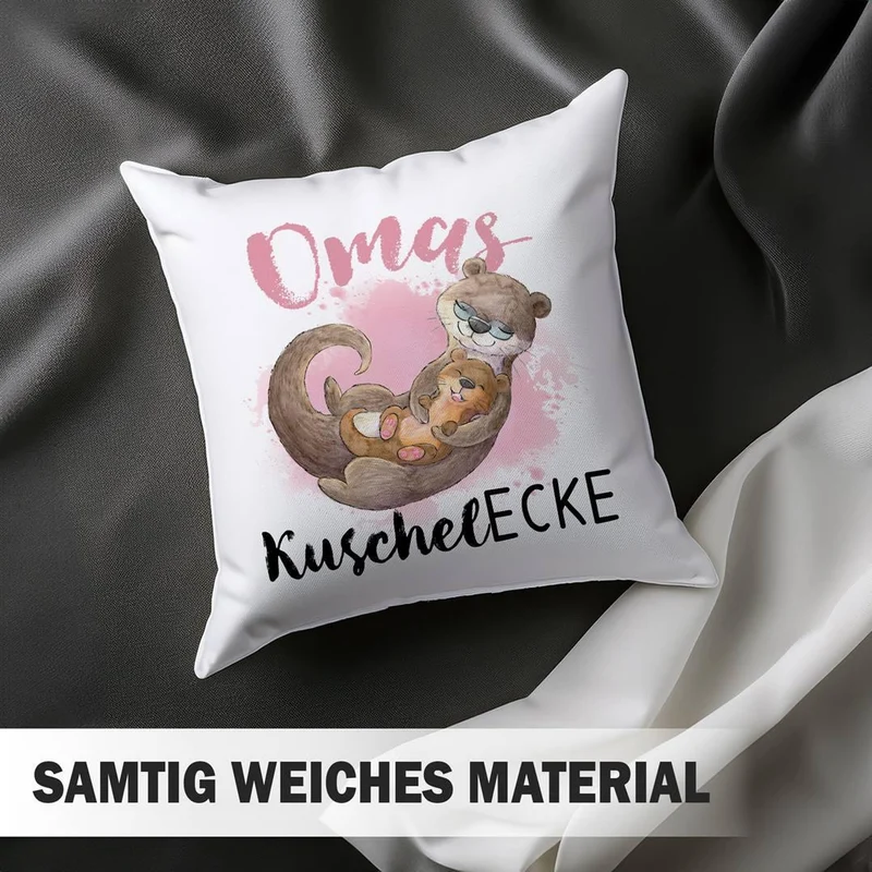 Kissen - Oma's Kuschelecke (Otter)