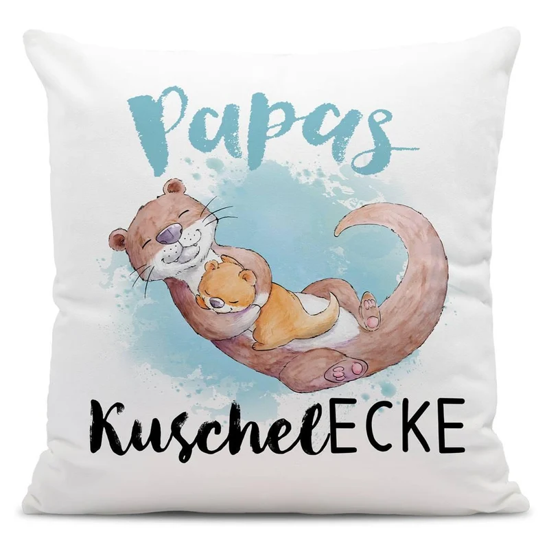 Kissen - Papa's Kuschelecke (Otter)
