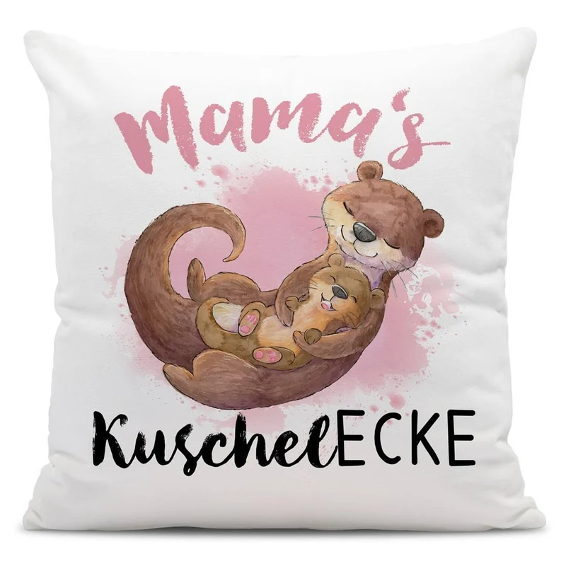 Kissen - Mama's Kuschelecke (Otter)