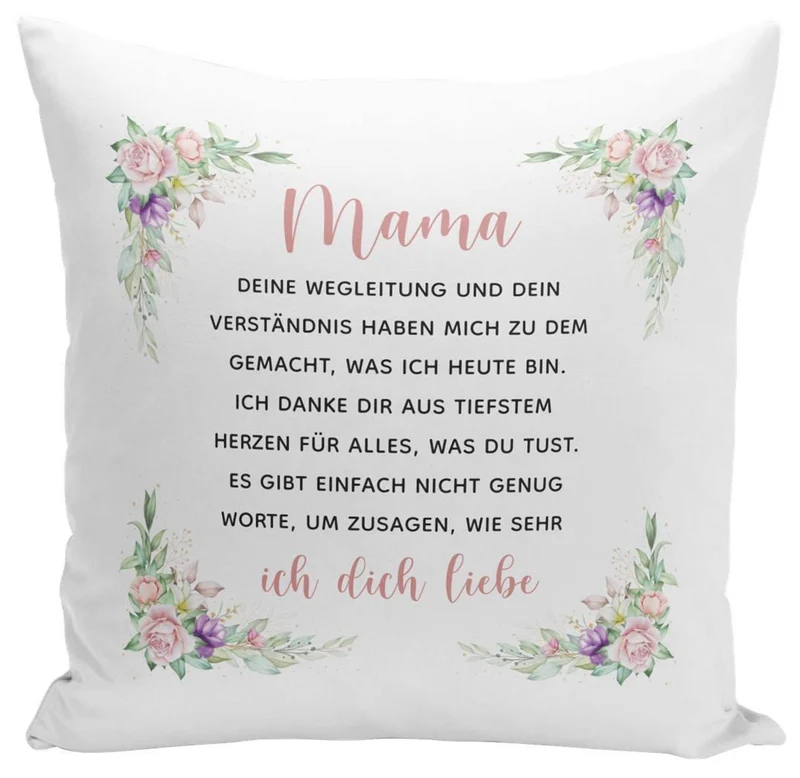 Kissen - Mama, ich danke Dir aus tiefstem Herzen für alles