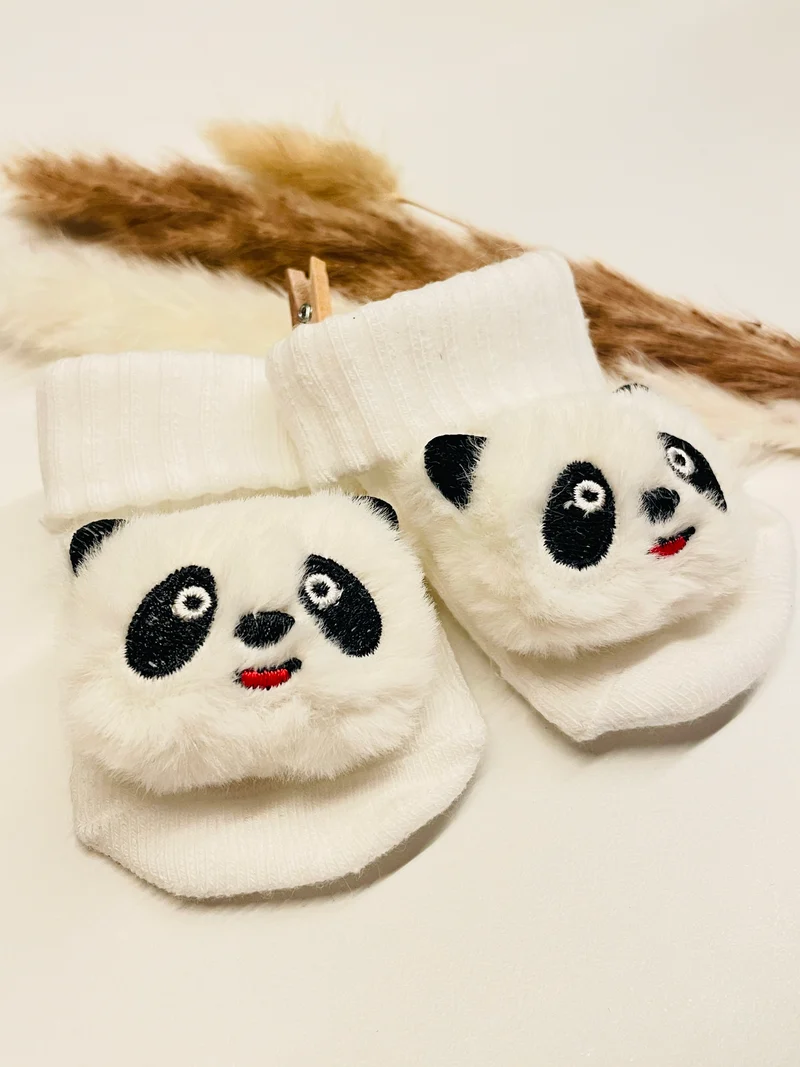 Söckchen weiß Panda