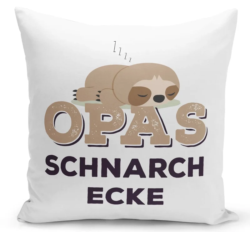 Faultier Kissen - Opas Schnarchecke