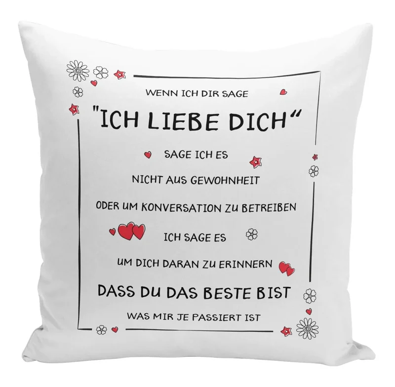 Kissen - Ich liebe Dich, Du bist das Beste