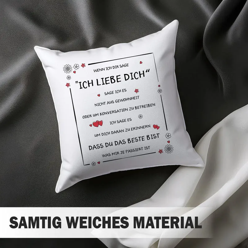Kissen - Ich liebe Dich, Du bist das Beste
