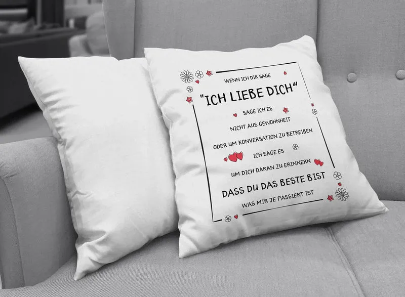 Kissen - Ich liebe Dich, Du bist das Beste